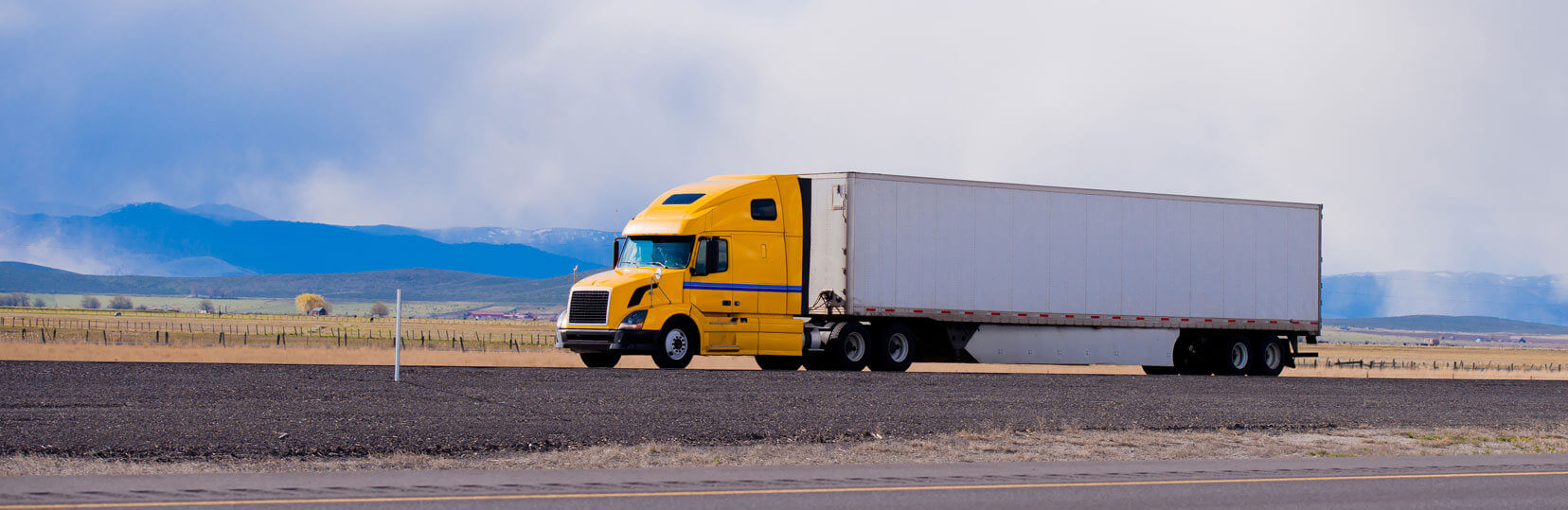 Truck on the road